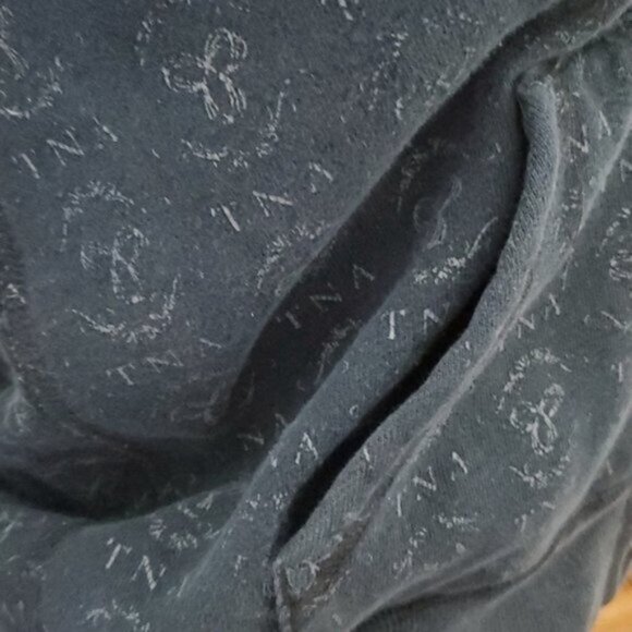 ARITZIA TNA- Vintage Logo Zip up Hoodie in black/grey - Picture 10 of 14